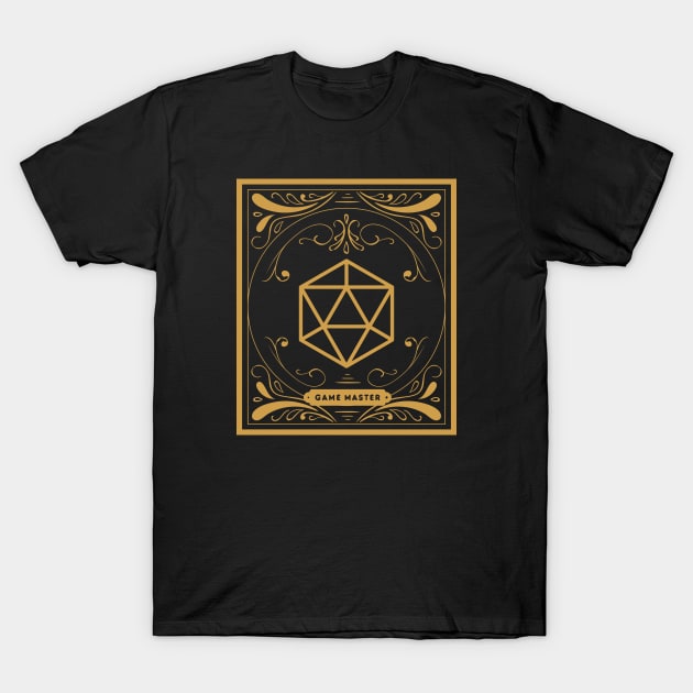 Vintage Polyhedral D20 Dice Gamemaster Roleplaying Addict - Tabletop RPG Vault T-Shirt by tabletopvault